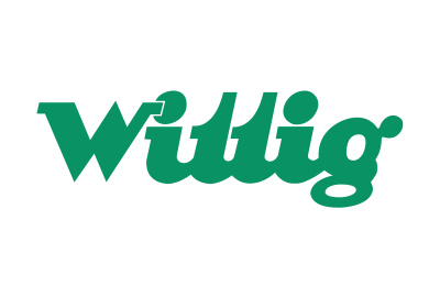 Grünes, stilisiertes Textlogo mit der Aufschrift „Wittig“ auf weißem Hintergrund.